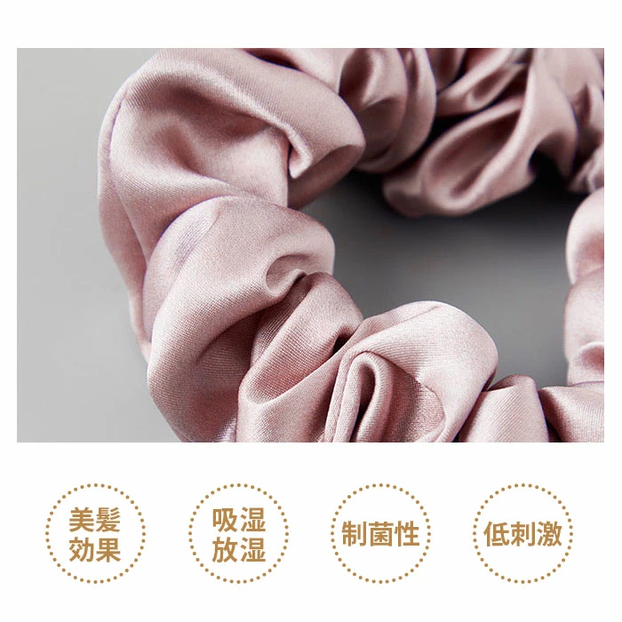 シルク ヘアゴム シルクヘアシュシュ かわいい 大人 シルク 髪ゴム ボリューム 100%シルク 22匁 yisha008
