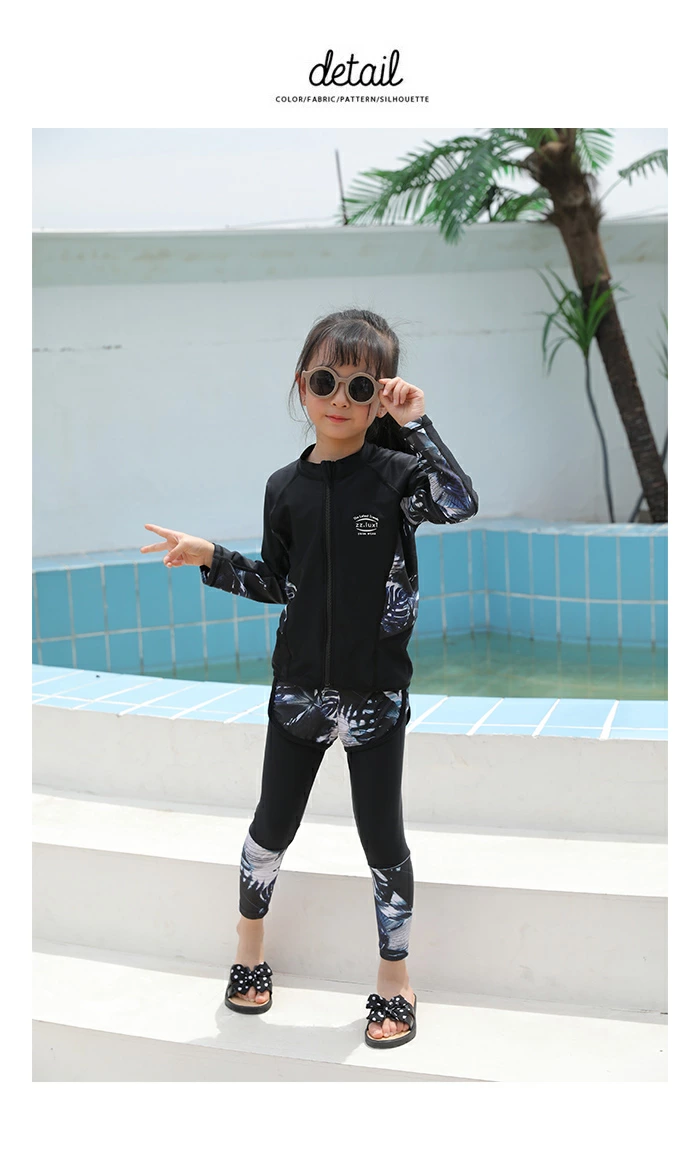 子供 水着 セパレート 長袖 キッズ ラッシュガード セット スクール水着 uvカット siy9011kids