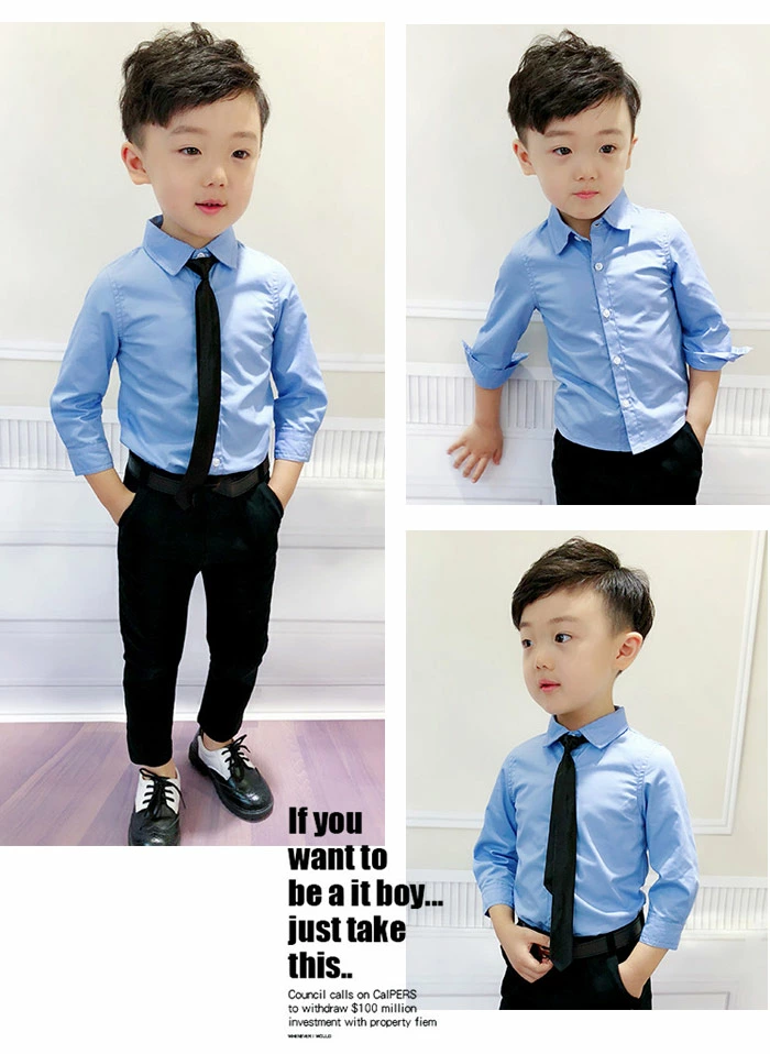 カッターシャツ 子供シャツ 長袖シャツ フォマールワイシャツ Yシャツ シャツ単品 8305