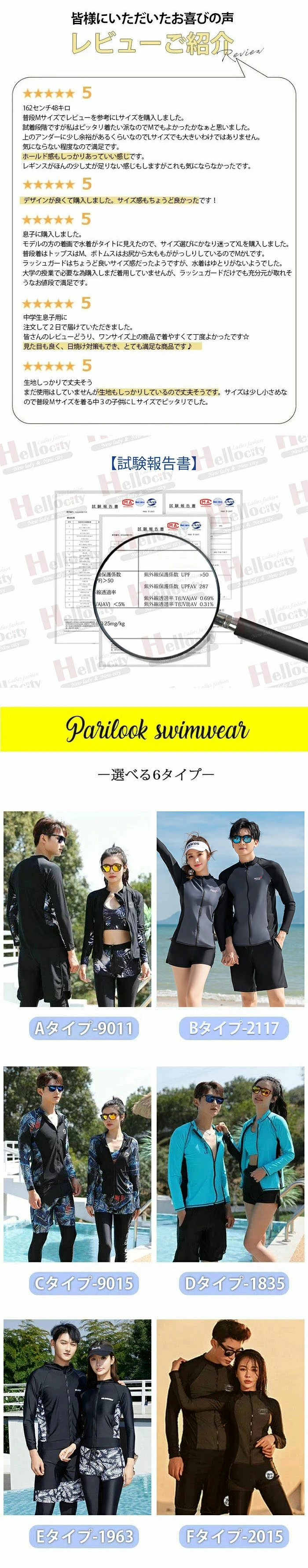 フィットネス 水着 レディース 体型カバー ラッシュガード セット siy4type