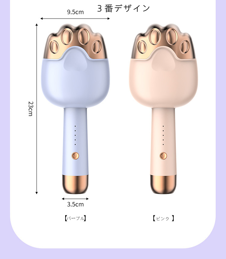 TIKTOK 大人気アイテム販売中 3TYPE ヘアアイロン カール 傷まない 32mm ウェーブ パーマ かわいい 猫型 4段階温度設定 静電気防止 美容家電 美容機器 ヘアーアイロン