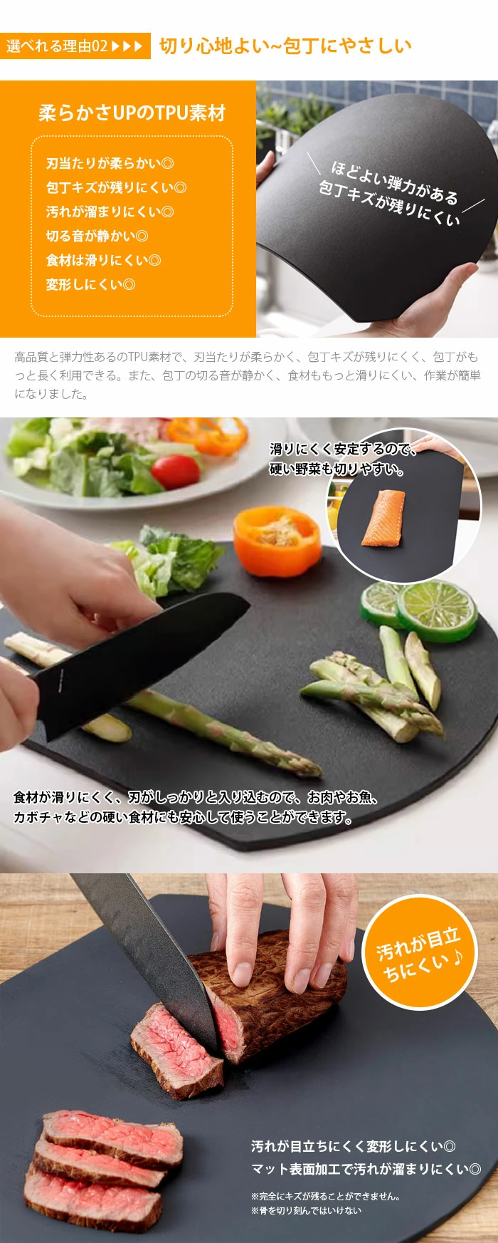 TIKTOK 大人気アイテム販売中 まな板 丸 丸いまな板 耐熱エラストマー まな板 かまぼこ型 食洗機対応 耐熱 穴無し 丸型 D型 抗菌 黒 半円 円形 丸まな板 合成ゴム 抗菌 滑らない 料理器具 キッチン用品 薄型 軽量 スリム マット