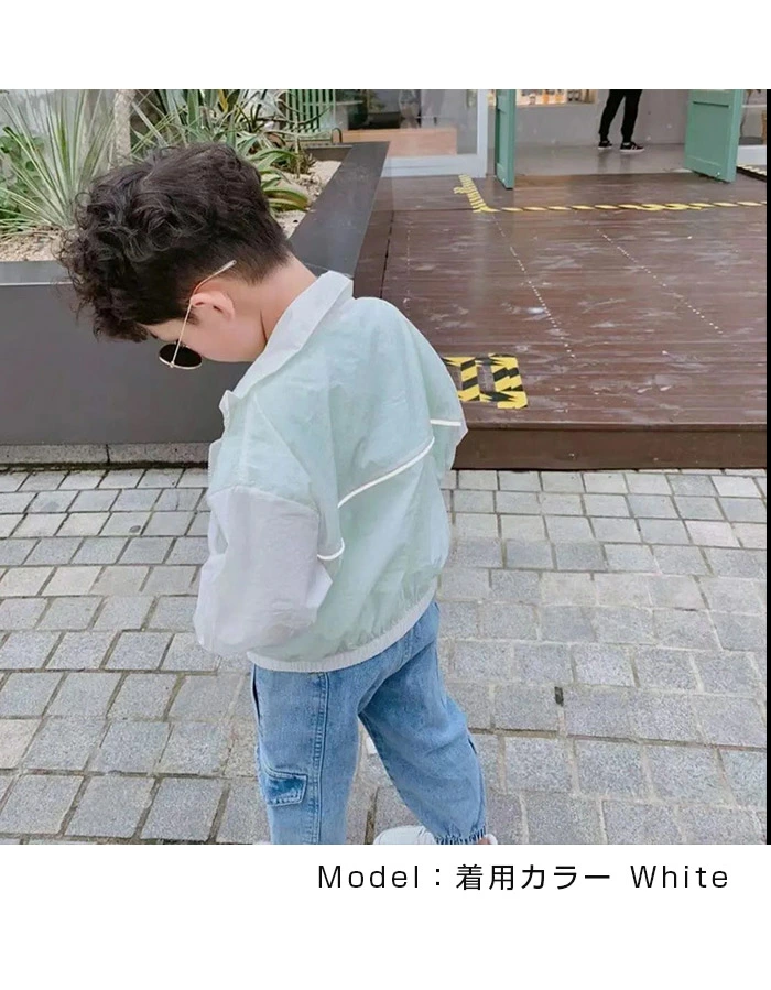 UVパーカー 子供 UVカット ラッシュガード ジップパーカー プルオーバー 薄手 ajl2021603