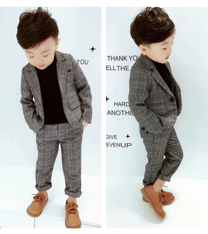 子供 スーツ 男の子 スーツ 男の子 フォーマル チェック柄 キッズスーツ4点セット 88816