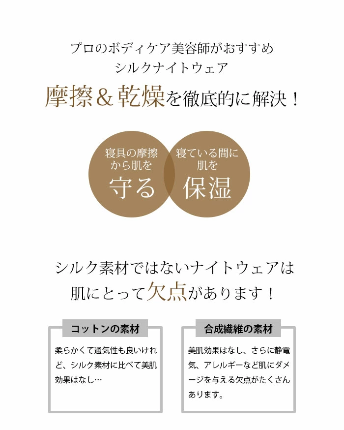 キャミソールワンピース シルク パジャマ 透け防止 レディース キャミソール xman33197