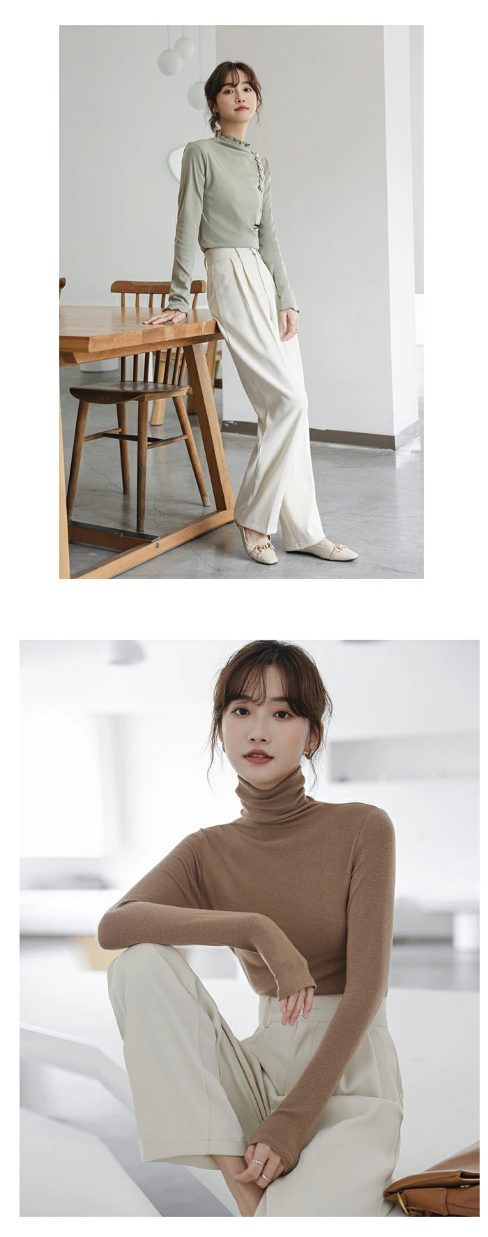 テーラード パンツ レディース ワイドパンツ ボトムス ストレートレッグ ロング パンツ feiliya1363