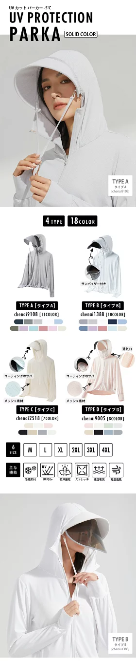 uvカット パーカー uv パーカー レディース  c4