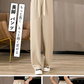 ワイドパンツ レディース 春 ロング パンツ リラックス ウエストゴム ボトムス qilig3136