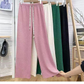 ワイドパンツ レディース 春 ロング パンツ リラックス ワイド ゆったり ワンマイルウェア ouqing2