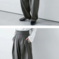 ワイドパンツ レディース ロング パンツ ハイウエスト タックmuchen001