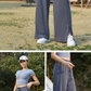 ドライロングパンツ ボトムス レディース ワイドパンツ ヨガパンツ 吸水速乾  ddjp23588
