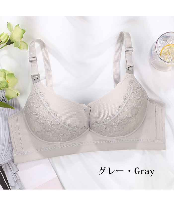 授乳ブラ 2WAY 授乳用 ブラジャーノンワイヤー マタニティブラ フロント トップ 授乳ブラ 前開き gxl526