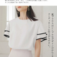 フリル袖 半袖 ブラウス シフォン ブラウス シャツ チュニック 半袖tシャツ langzi92152