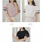 フリル袖 半袖 ブラウス シフォン ブラウス シャツ チュニック 半袖tシャツ langzi92152