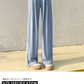 テーラード パンツ レディース ハイウエスト ストレートレッグ ロングパンツ ruitongx059