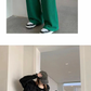 ワイドパンツ レディース 春 ロング パンツ リラックス ワイド ゆったり ワンマイルウェア ouqing2