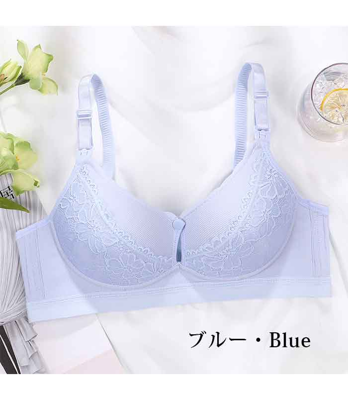 授乳ブラ 2WAY 授乳用 ブラジャーノンワイヤー マタニティブラ フロント トップ 授乳ブラ 前開き gxl526