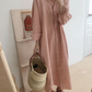 シャツワンピース ロングシャツ ロングワンピ レディース ロング丈 シャツ ysr002